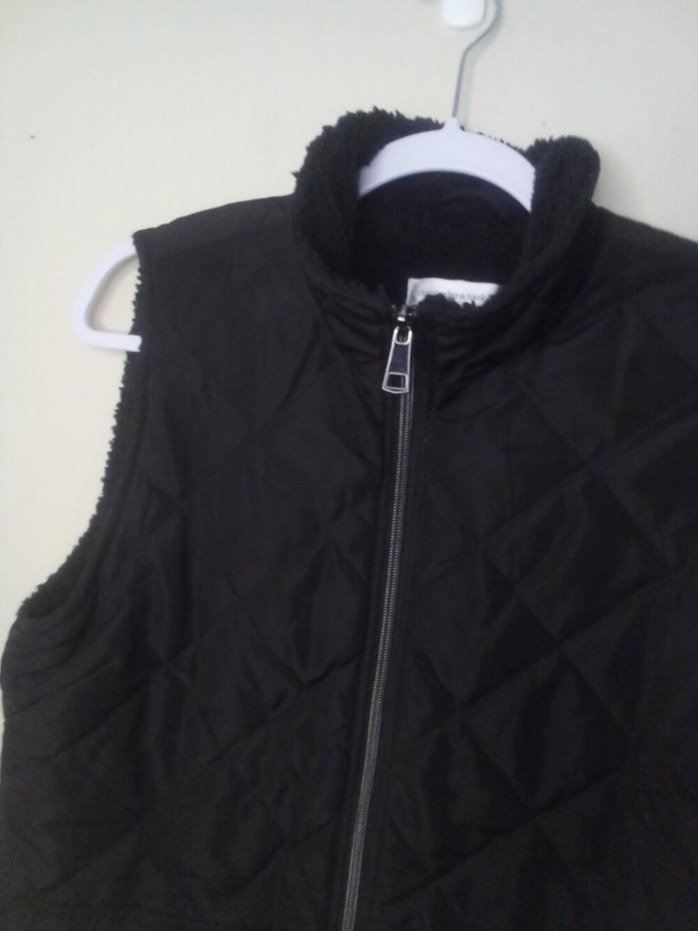 B & T Essentials DXL Fleece Vest Men 3XL Full Zip Sleeveless Pockets Black - Picture 4 of 15